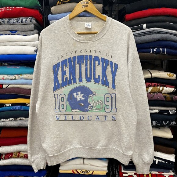 Vintage 90s NCAA University of Kentucky Wildcats Sweatshirt - Picture 1 of 2